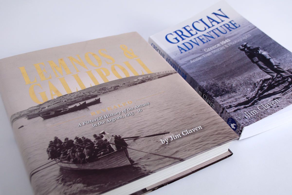 Lemnos and Gallipoli Hard cover & Grecian Adventure Soft Cover Book