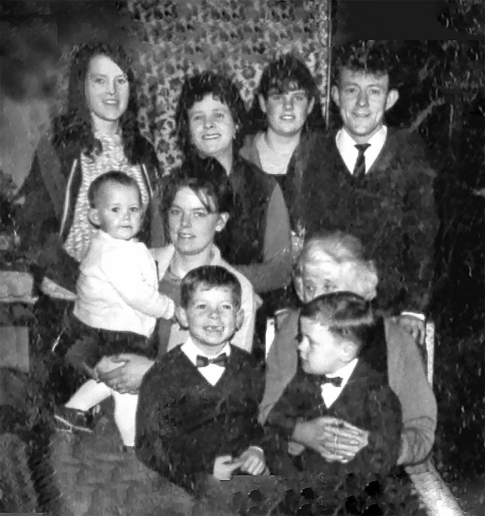 Kosdown founder Dick Downie at rear right on the last day in Edinburgh before leaving for Austalaia